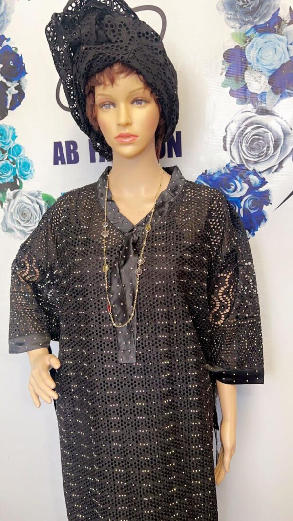 Ready to Wear, Abaya Full of Swarovski Stones - Black