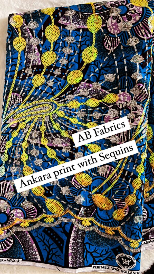 Ankara Print with Sequins