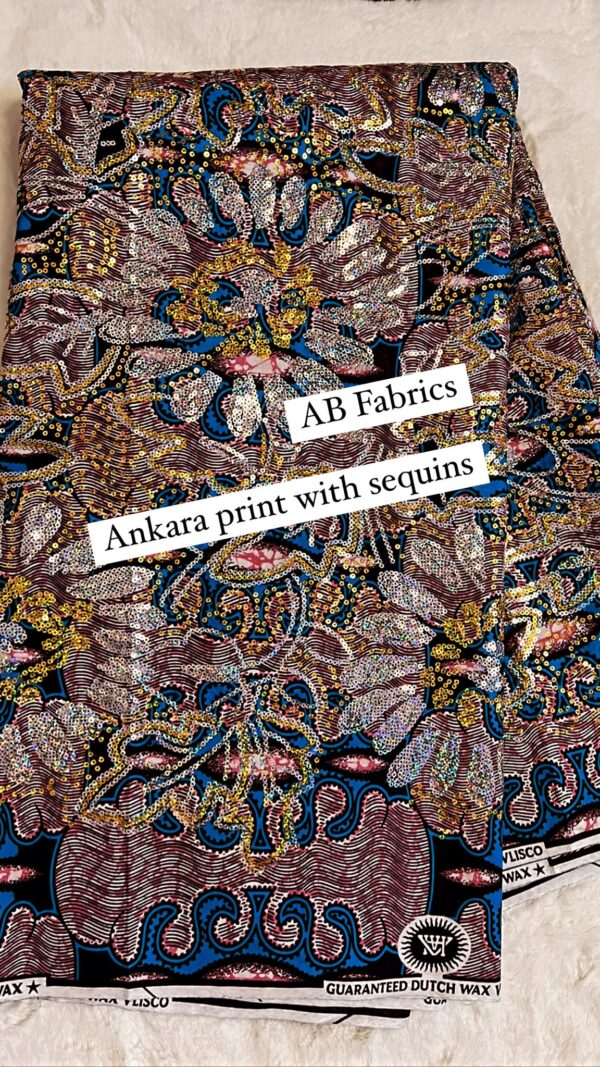 Ankara Print with Sequins