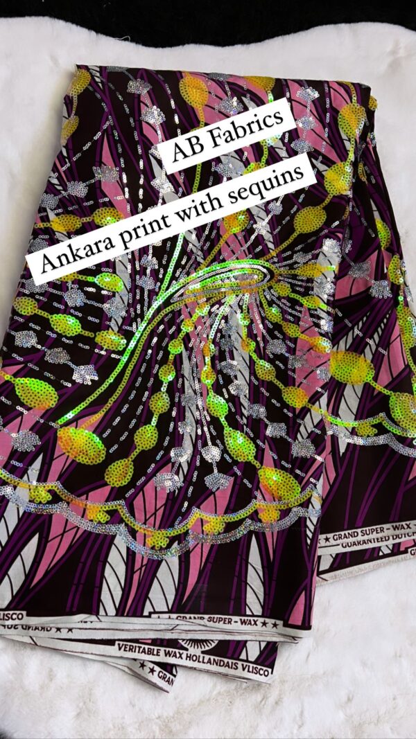 Ankara Print with Sequins