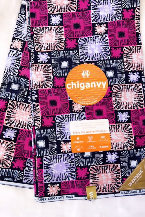 African Ankara Prints 100% Cotton – Pink & Light Purple