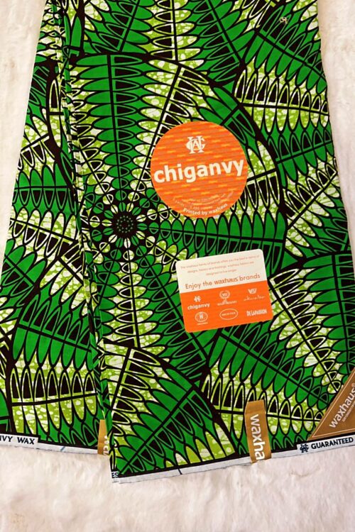 African Ankara Prints 100% Cotton – Green & Lime Green