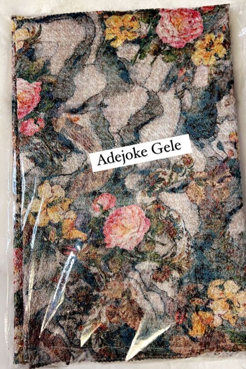 Adejoke Gele – Pink, Blue & Yellow